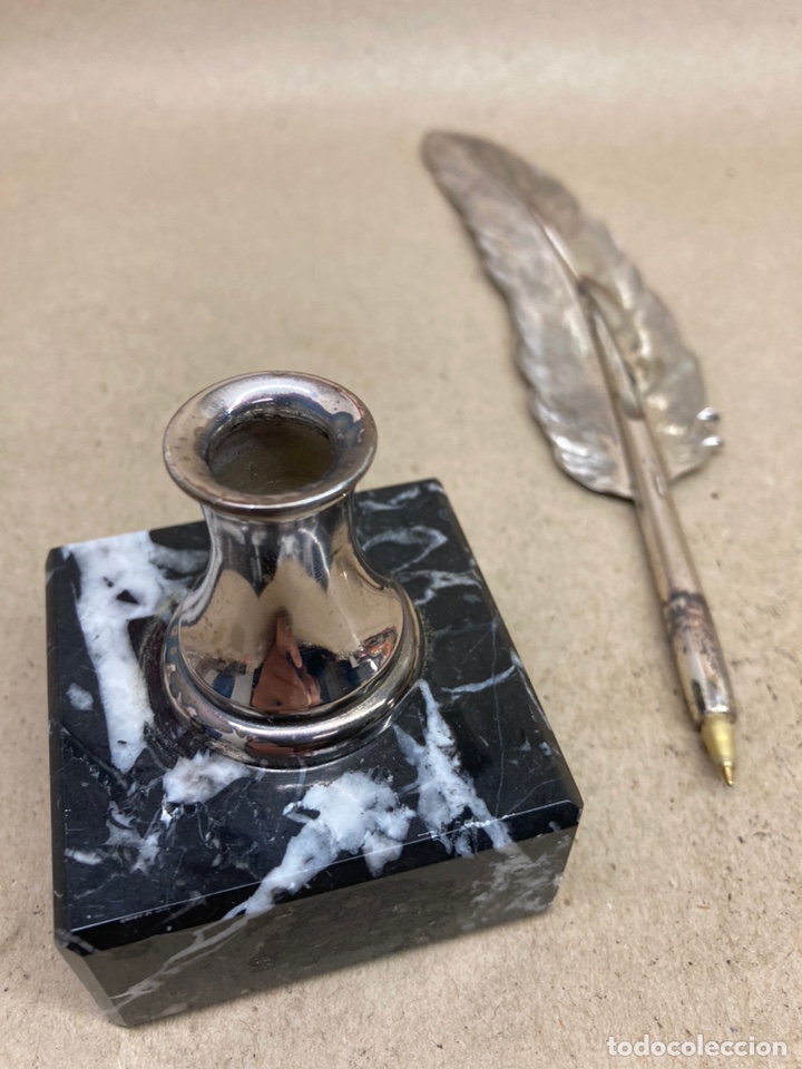 Bol&iacute;grafos antiguos: Figura de plata - Foto 1