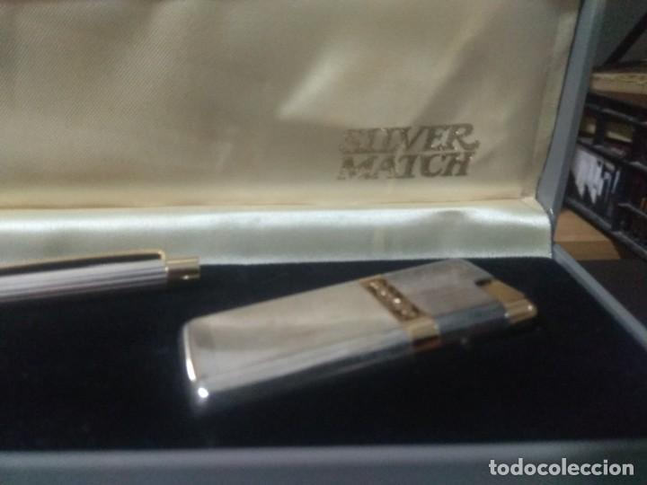 Bol&iacute;grafos antiguos: BOLIGRAFO SILVER MATCH - Foto 3