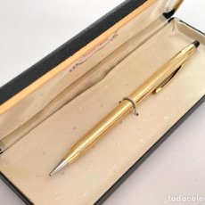 Bolígrafos antiguos: CROSS PORTAMINAS CHAPADO EN ORO 1/20 12KT, MADE IN USA. Lote 316791593