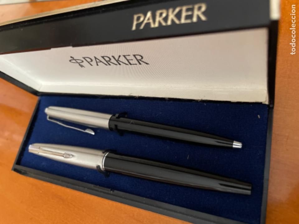 Bol&iacute;grafos antiguos: Conjunto de pluma y boli Parker - Foto 4