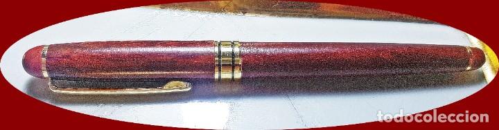 Bol&iacute;grafos antiguos: PLUMA MADERA DE RAIZ. - Foto 2