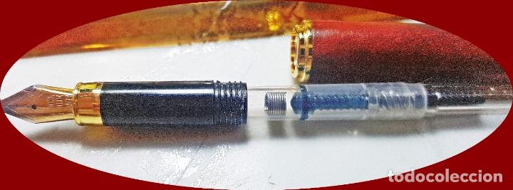 Bol&iacute;grafos antiguos: PLUMA MADERA DE RAIZ. - Foto 3