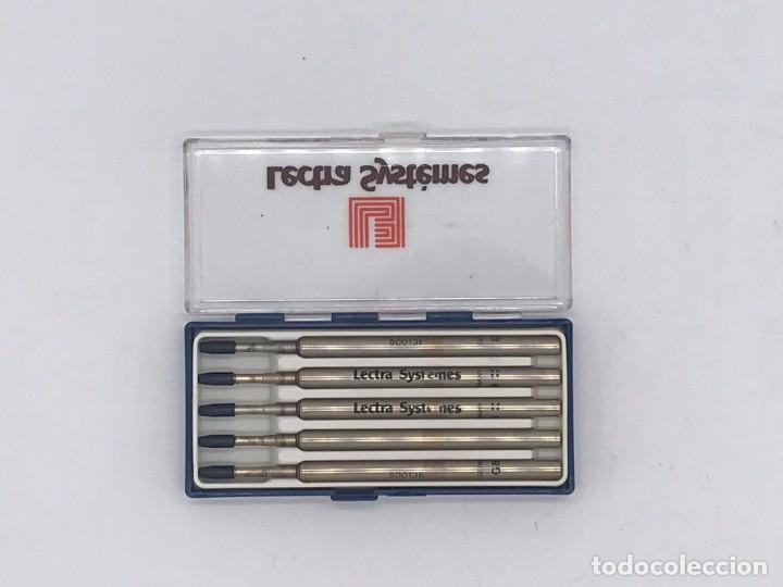 Bol&iacute;grafos antiguos: CARGAS DE BOLIGRAFOS MARCA LECTRA SYST&Eacute;MES - Foto 3