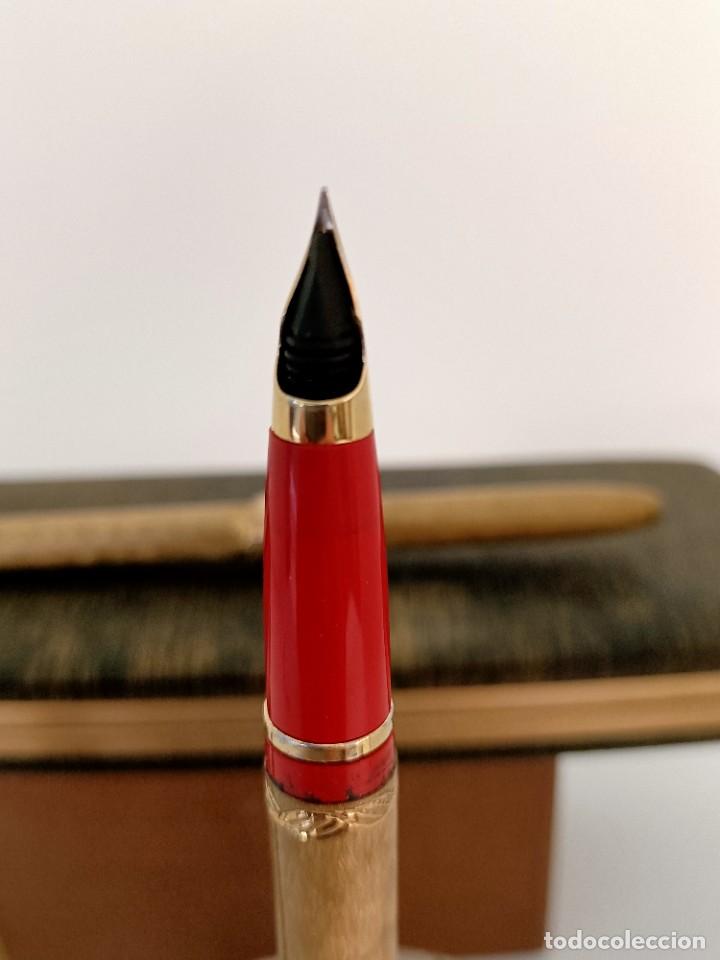 Bol&iacute;grafos antiguos: Set de bol&iacute;grafo y pluma Sheaffer. - Foto 5