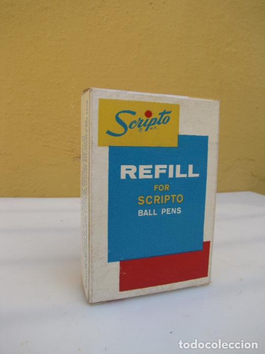 Bol&iacute;grafos antiguos: 45.- Caja de minas Refill for Scripto ball pens - Foto 3
