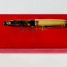 Bolígrafos antiguos: SHEAFFER MINI ROLLER, PEQUEÑO 11CM, GORDITO, MADE IN USA. Lote 380352604