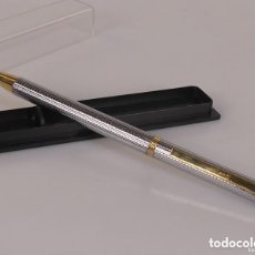 Bolígrafos antiguos: BOLÍGRAFO, MARCA CONTI, PLATEADO Y DORADO. Lote 388433959