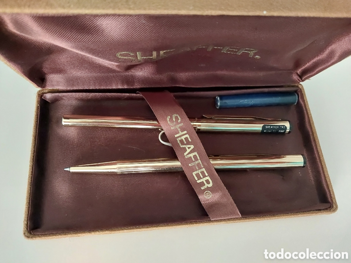 Bol&iacute;grafos antiguos: Pluma y bol&iacute;grafo sheaffer - Foto 2