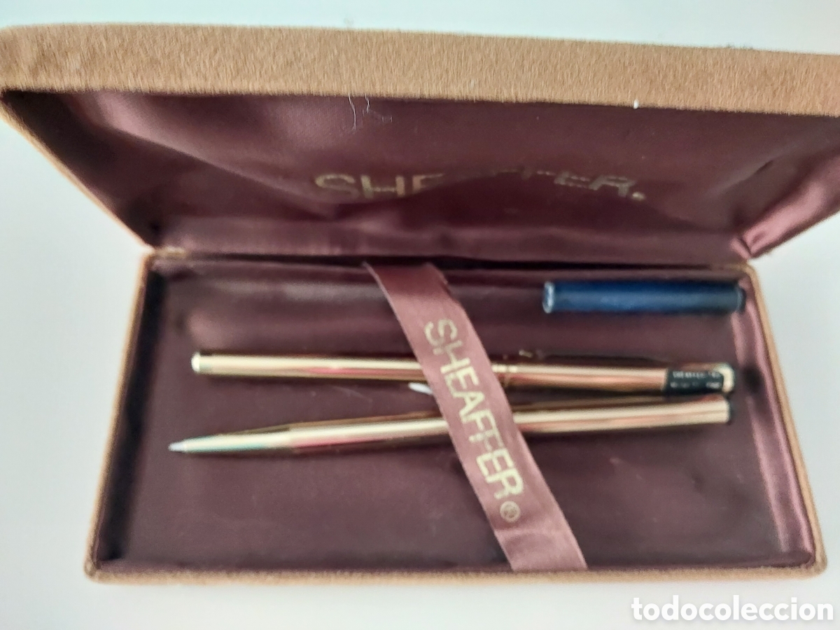 Bol&iacute;grafos antiguos: Pluma y bol&iacute;grafo sheaffer - Foto 3