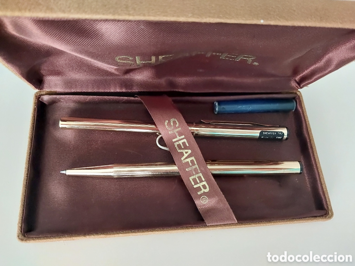 Bol&iacute;grafos antiguos: Pluma y bol&iacute;grafo sheaffer - Foto 1