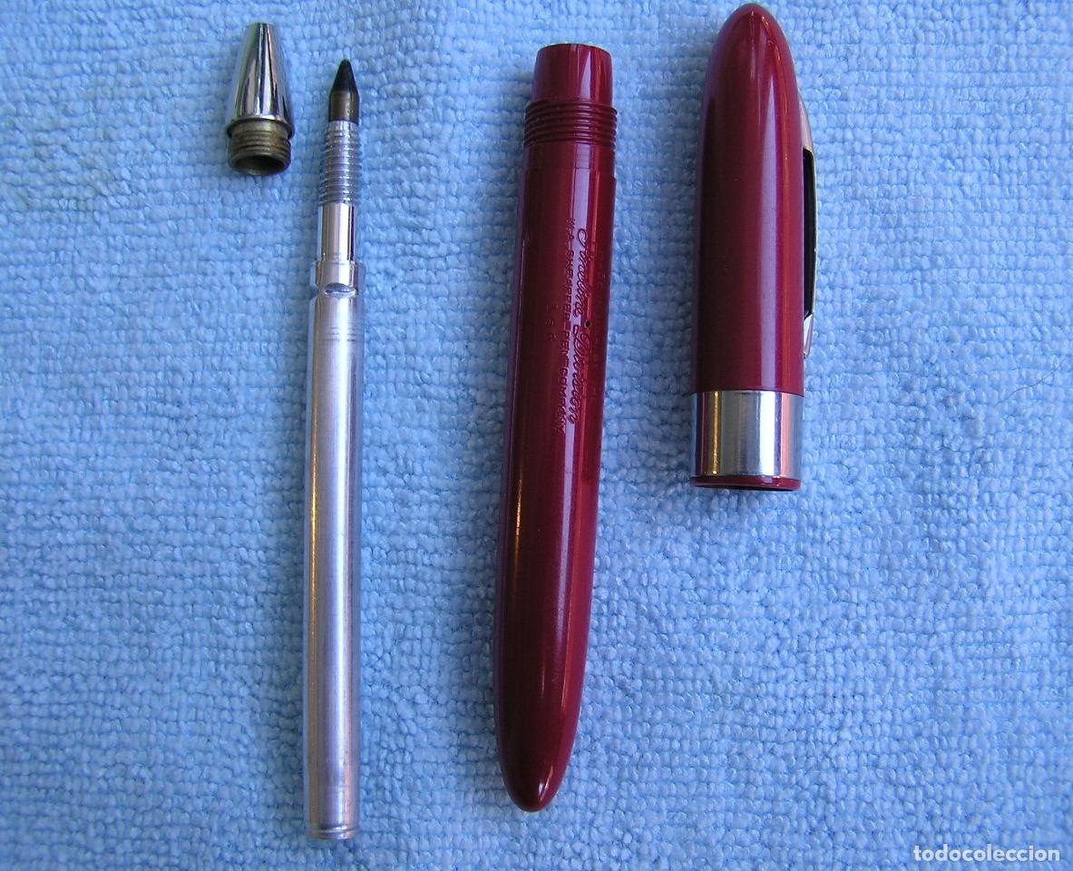 Bol&iacute;grafos antiguos: BOLIGRAFO SHEAFFER ROJO - Foto 6
