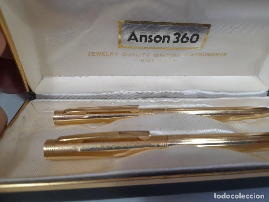 Bol&iacute;grafos antiguos: Boligrafo Anson 360 U.S.A - Foto 3