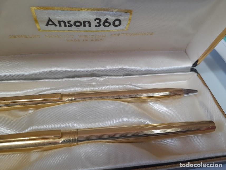 Bol&iacute;grafos antiguos: Boligrafo Anson 360 U.S.A - Foto 4