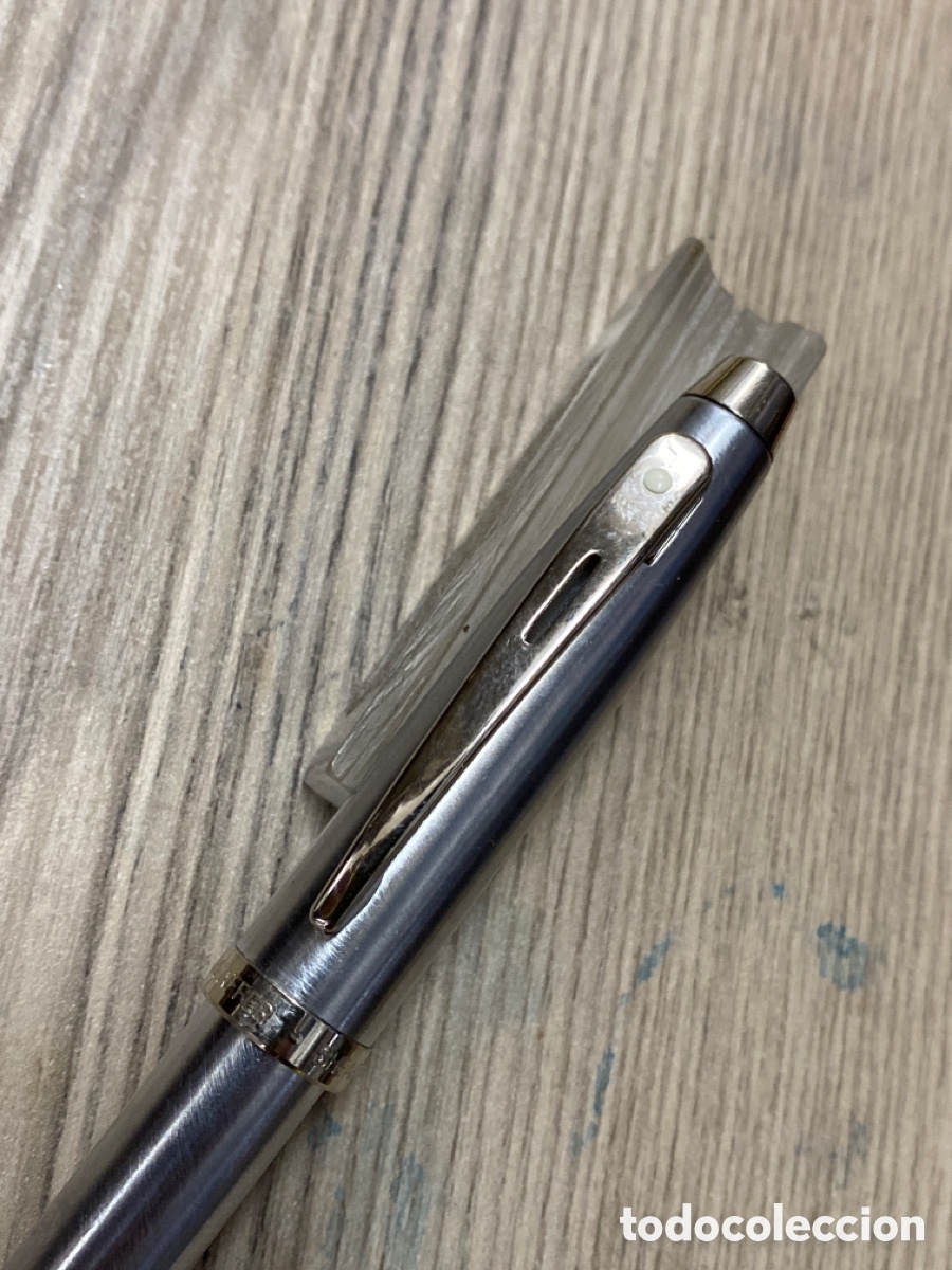 Bol&iacute;grafos antiguos: Bol&iacute;grafo Sheaffer plateado - Foto 2