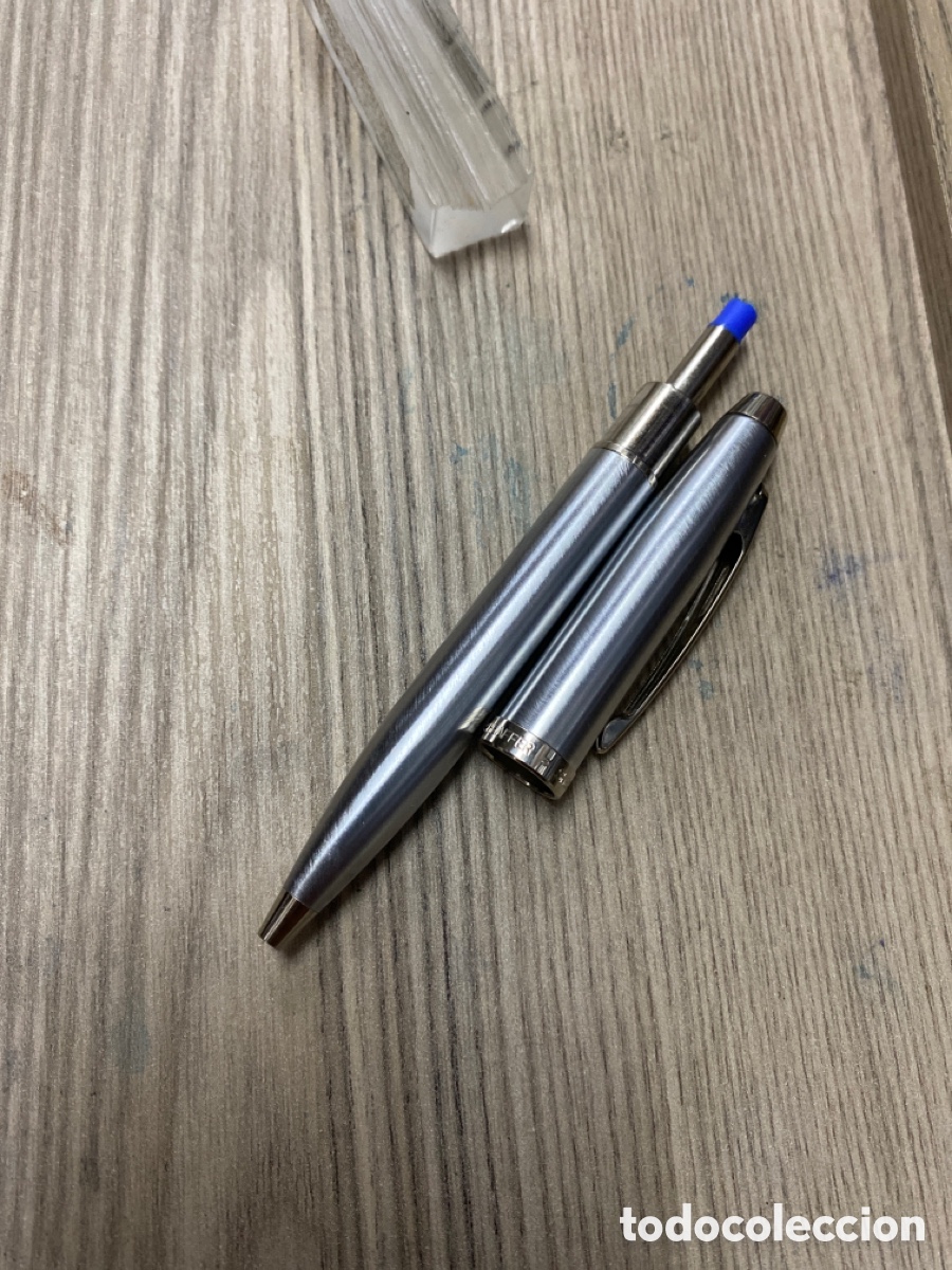 Bol&iacute;grafos antiguos: Bol&iacute;grafo Sheaffer plateado - Foto 4