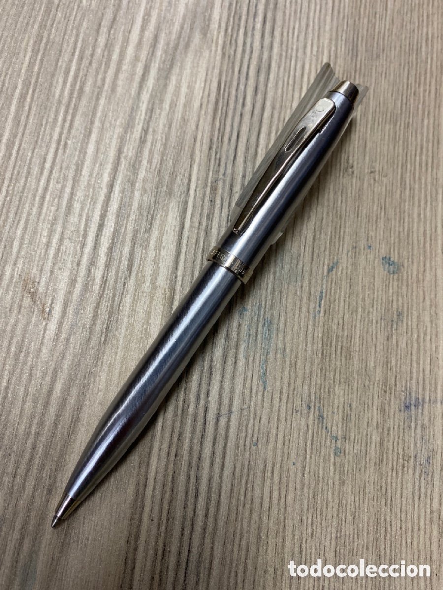 Bol&iacute;grafos antiguos: Bol&iacute;grafo Sheaffer plateado - Foto 1