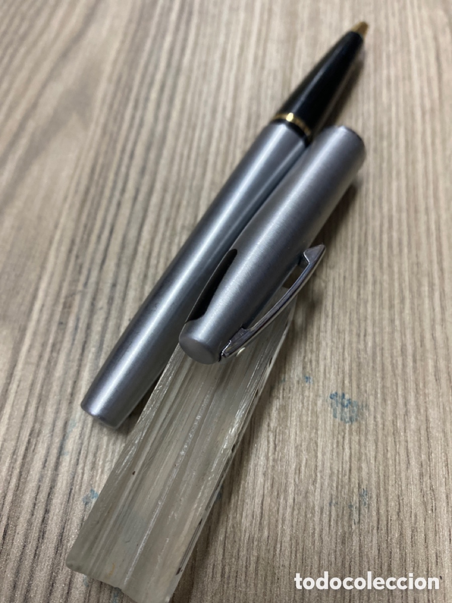 Bol&iacute;grafos antiguos: Roller Sheaffer USA imperial plateado - Foto 2