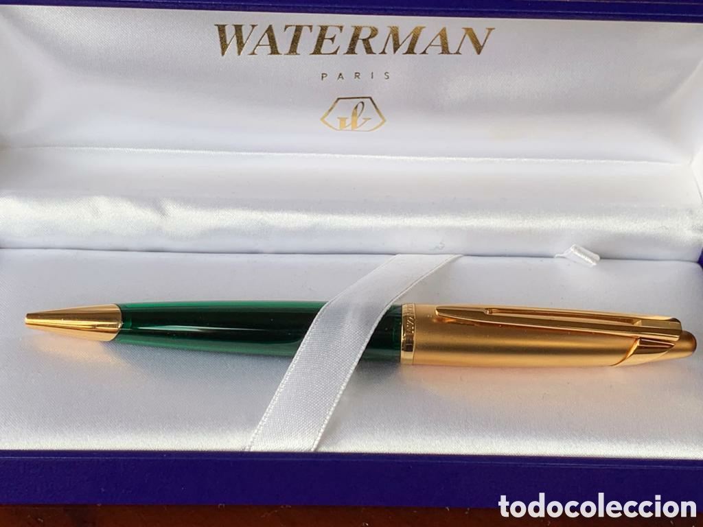 Bol&iacute;grafos antiguos: Waterman Edson verde - Foto 1
