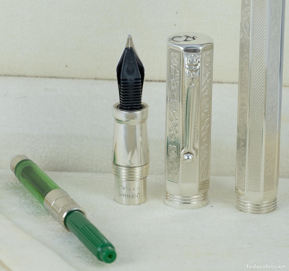 Bol&iacute;grafos antiguos: Montegrappa Reminiscence Silver 925 - Foto 4