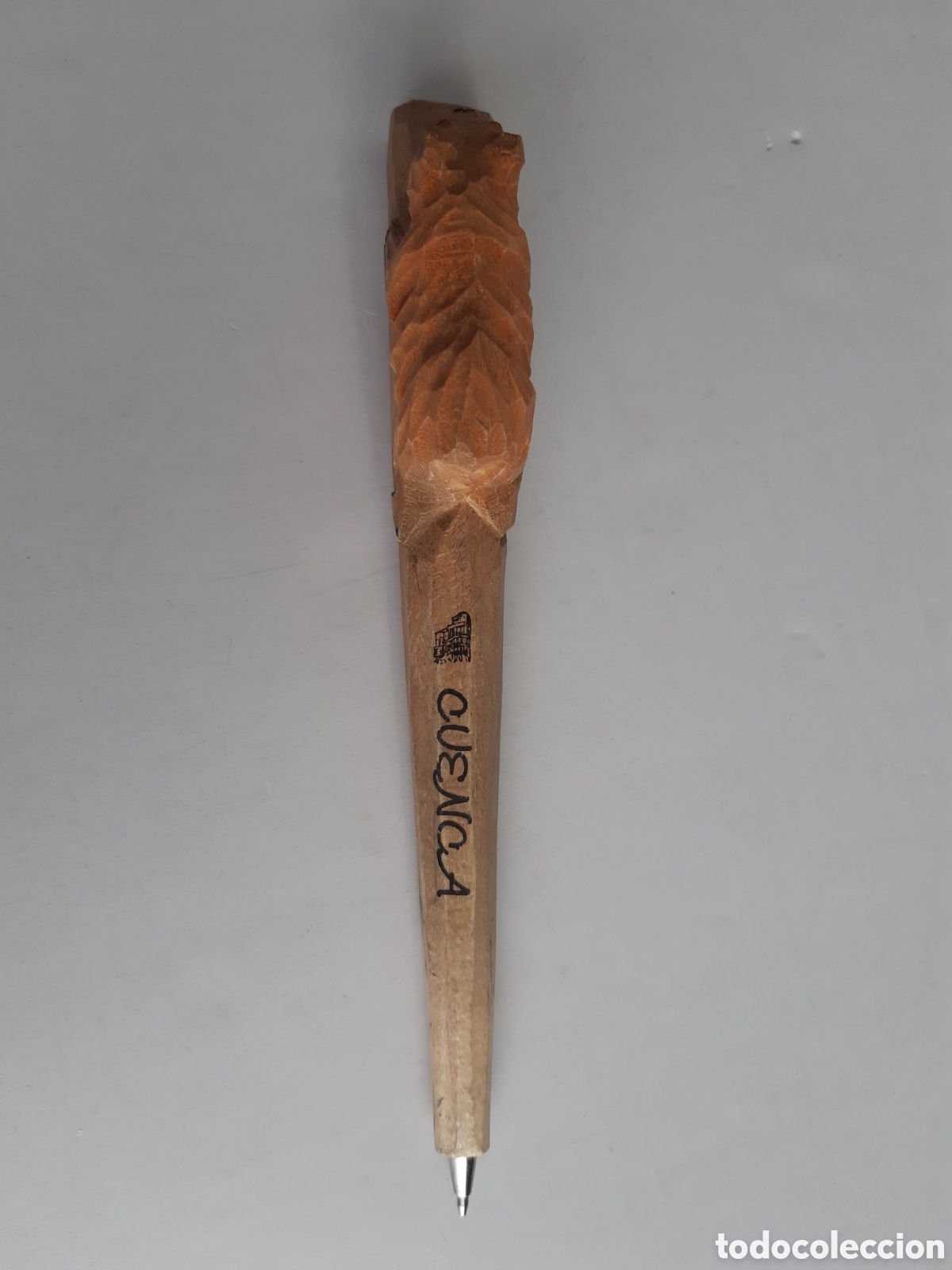 Bol&iacute;grafos antiguos: Bol&iacute;grafo de madera. Recuerdo de Cuenca - Foto 2