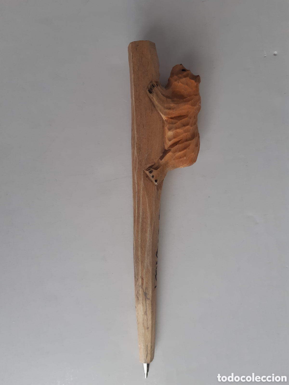 Bol&iacute;grafos antiguos: Bol&iacute;grafo de madera. Recuerdo de Cuenca - Foto 3