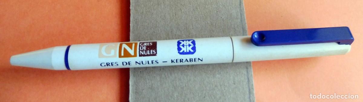Bol&iacute;grafos antiguos: BOL&Iacute;GRAFO PUBLICITARIO - GRES DE NULES - Foto 1