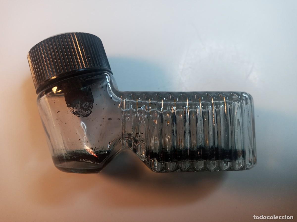 Bol&iacute;grafos antiguos: Tintero MontBlanc de cristal - Foto 4