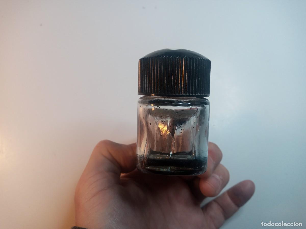 Bol&iacute;grafos antiguos: Tintero MontBlanc de cristal - Foto 5