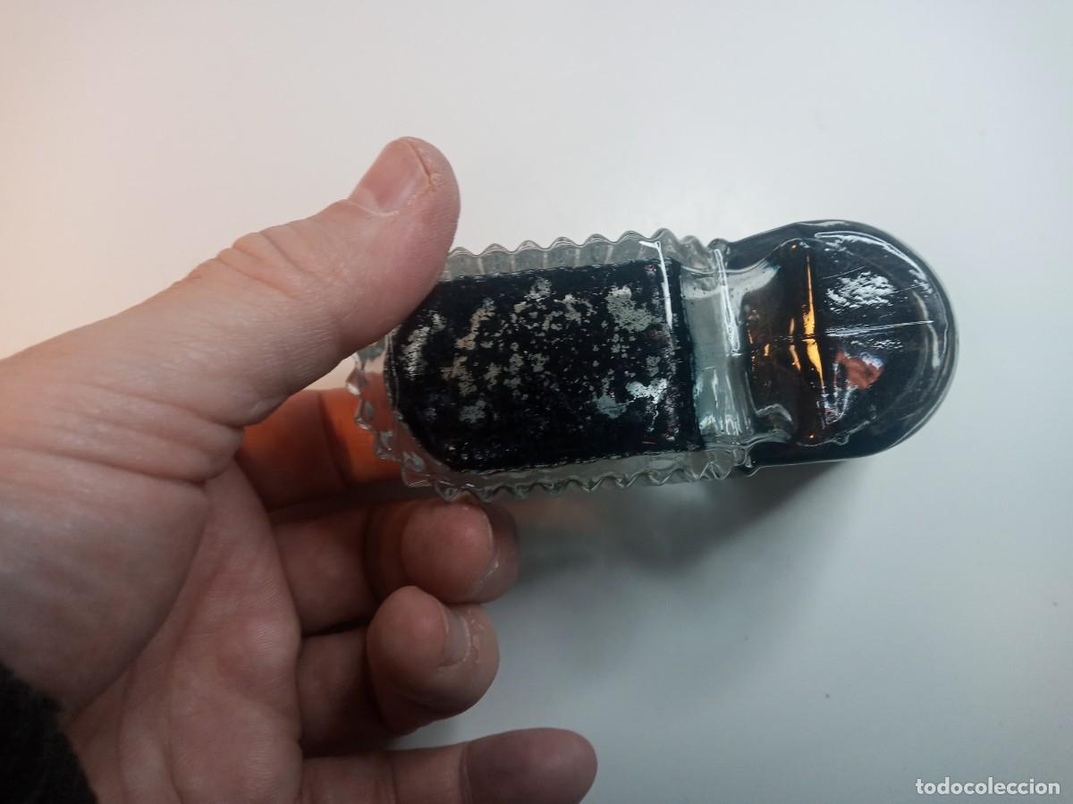 Bol&iacute;grafos antiguos: Tintero MontBlanc de cristal - Foto 6