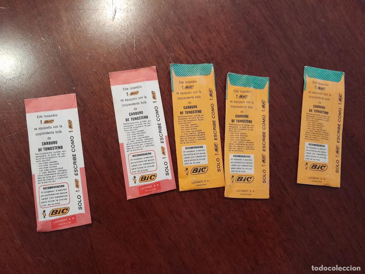 Bol&iacute;grafos antiguos: Recambio Bic antiguo - Foto 2