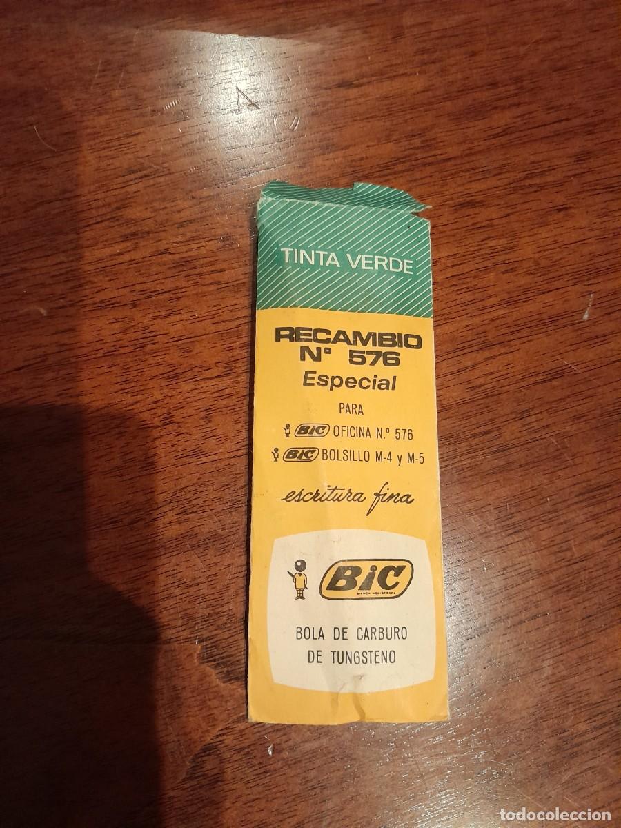 Bol&iacute;grafos antiguos: Recambio Bic antiguo - Foto 3