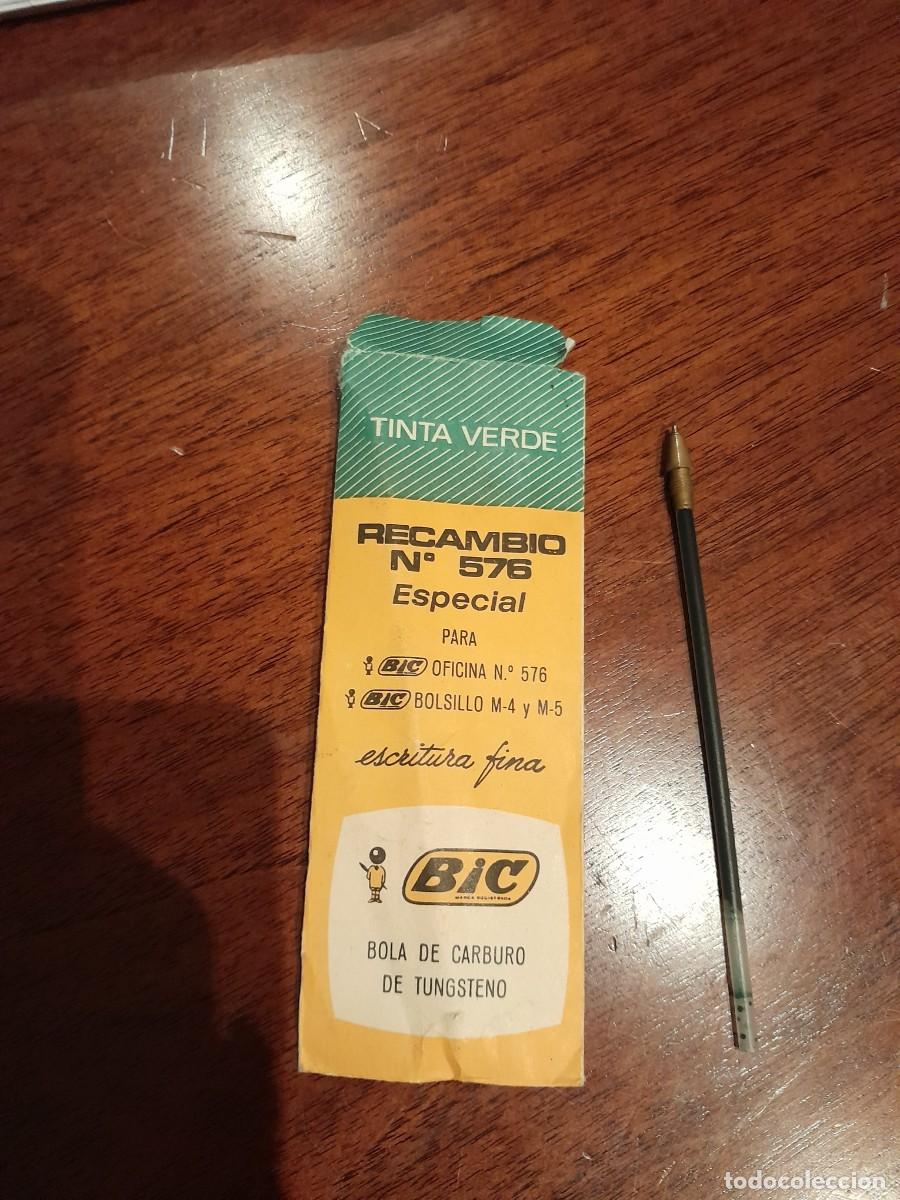 Bol&iacute;grafos antiguos: Recambio Bic antiguo - Foto 5