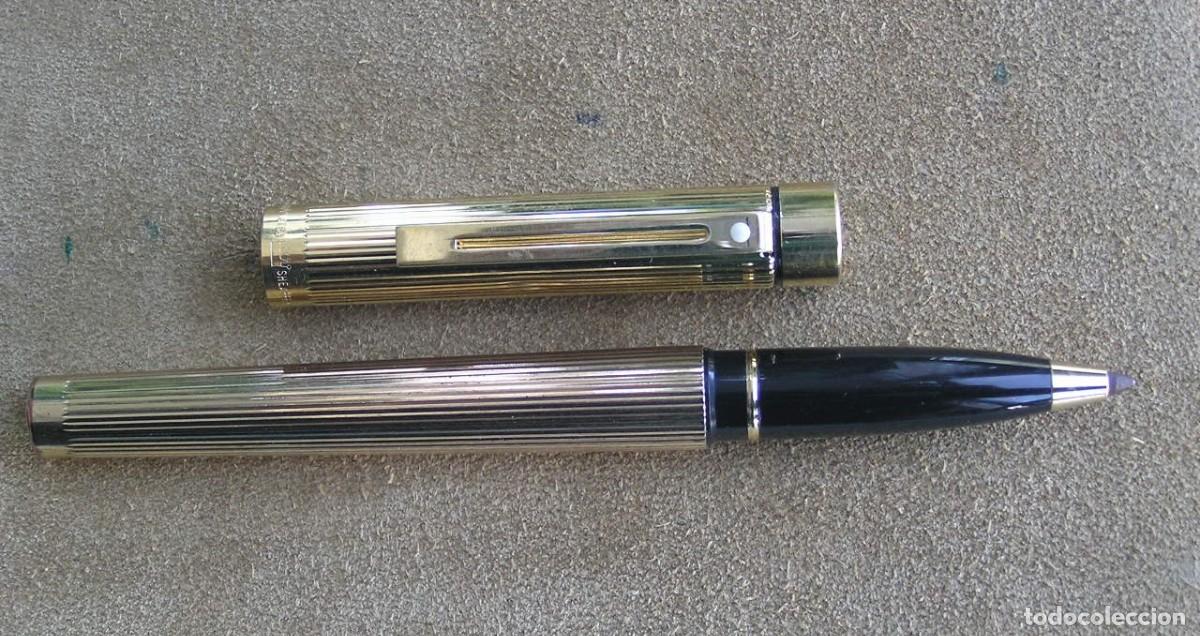 Bol&iacute;grafos antiguos: ROLLER SHEAFFER DORADO MODELO TARGA - Foto 2