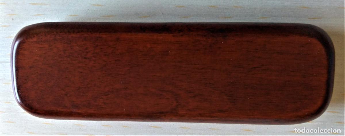Bol&iacute;grafos antiguos: BOL&Iacute;GRAFO DE MADERA CON ESTUCHE - Foto 5