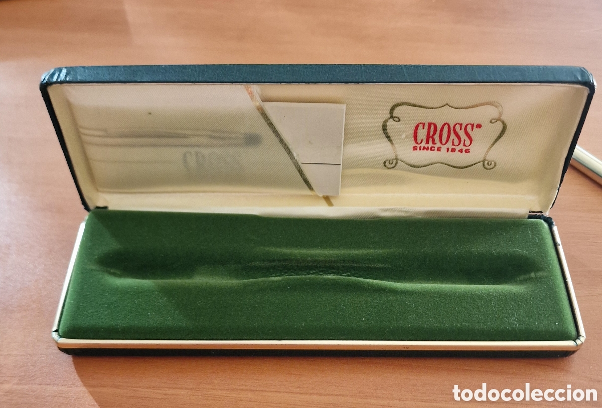 Bol&iacute;grafos antiguos: Cross chapado en oro - Foto 4