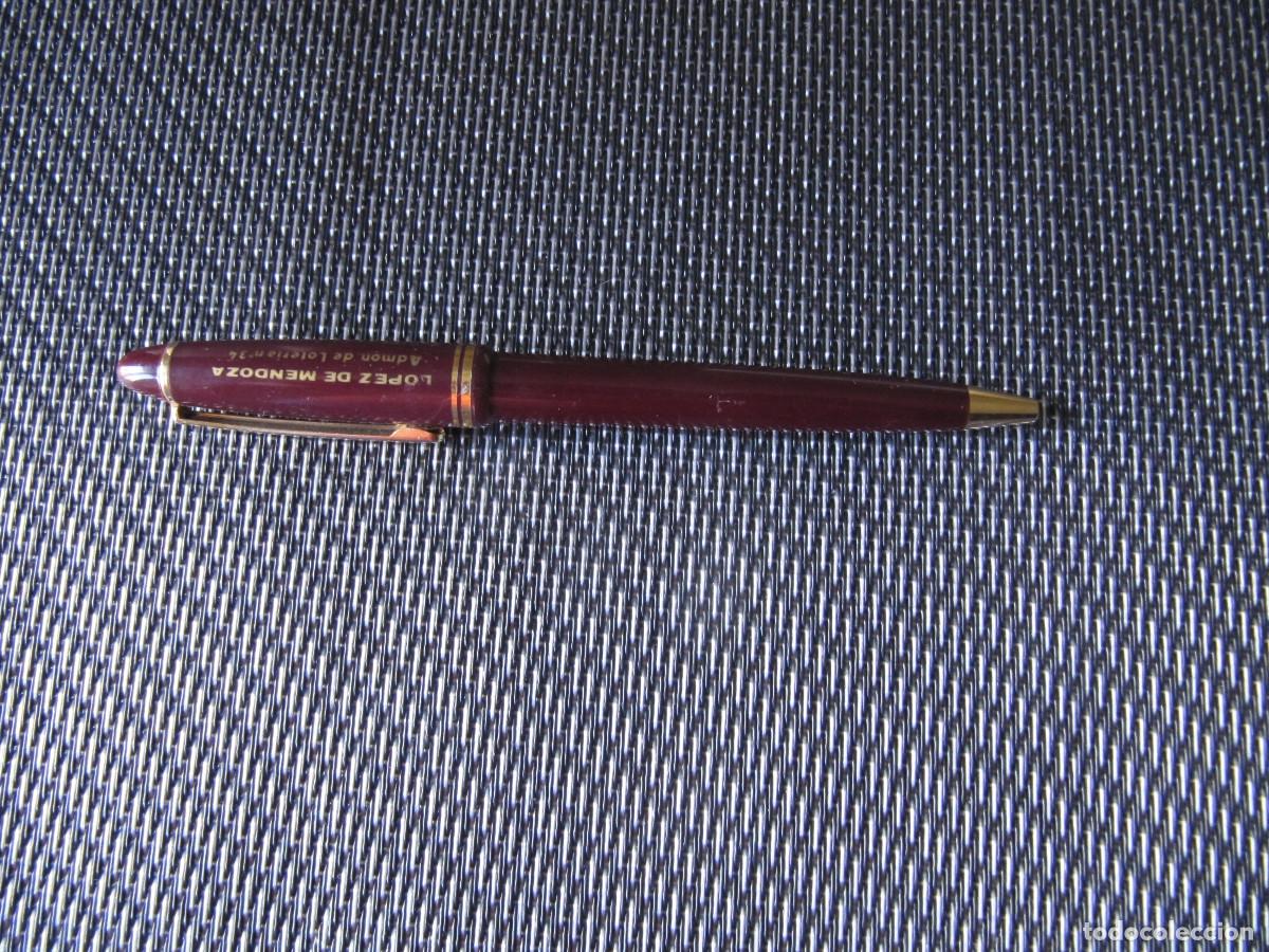 Stylos-bille anciens: BOLIGRAFO FINALES DE LOS 80 ADMON DE LOTERIA 34 LOPEZ DE MENDOZA SAN IGNAZIO-BILBAO