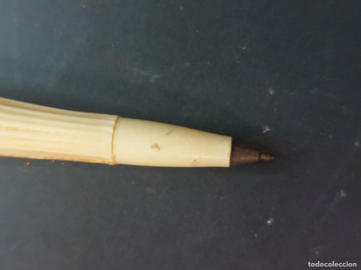 Bol&iacute;grafos antiguos: BOL&Iacute;GRAFO ANTIGUO CELULOIDE CON CABEZA - Foto 4