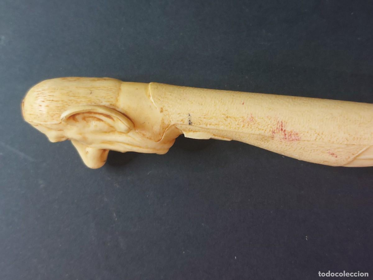 Bol&iacute;grafos antiguos: BOL&Iacute;GRAFO ANTIGUO CELULOIDE CON CABEZA - Foto 5