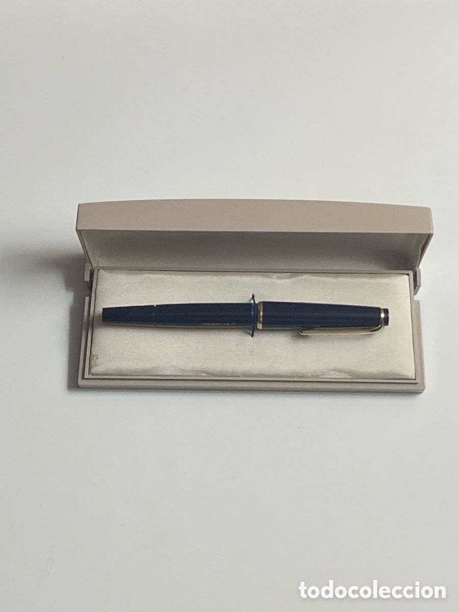 Bol&iacute;grafos antiguos: Pluma Montblanc con caja y tintero - Foto 3