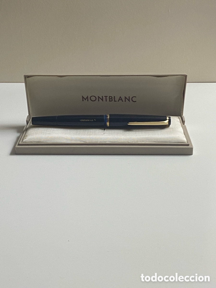 Bol&iacute;grafos antiguos: Pluma Montblanc con caja y tintero - Foto 4