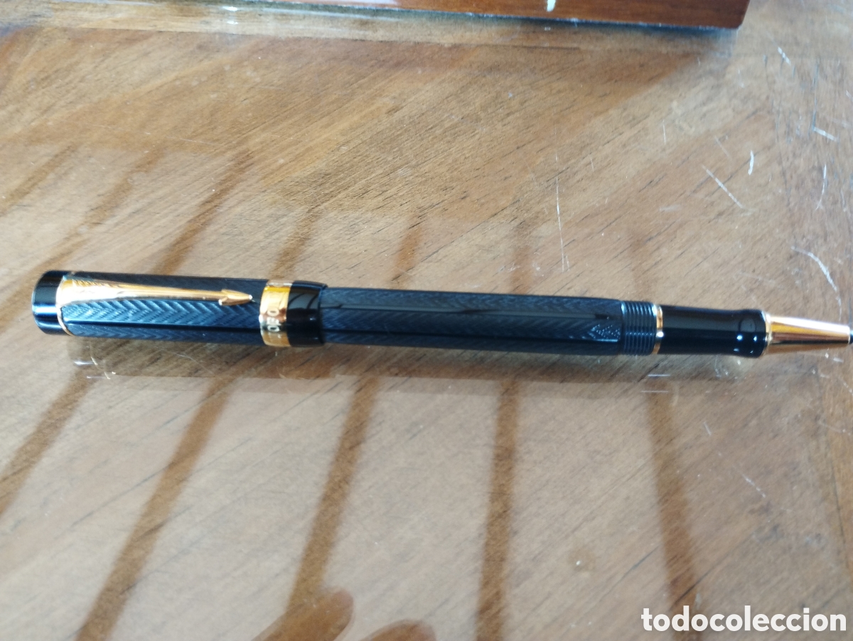 Bol&iacute;grafos antiguos: Roller Parker Duofold Greenwich - Foto 2