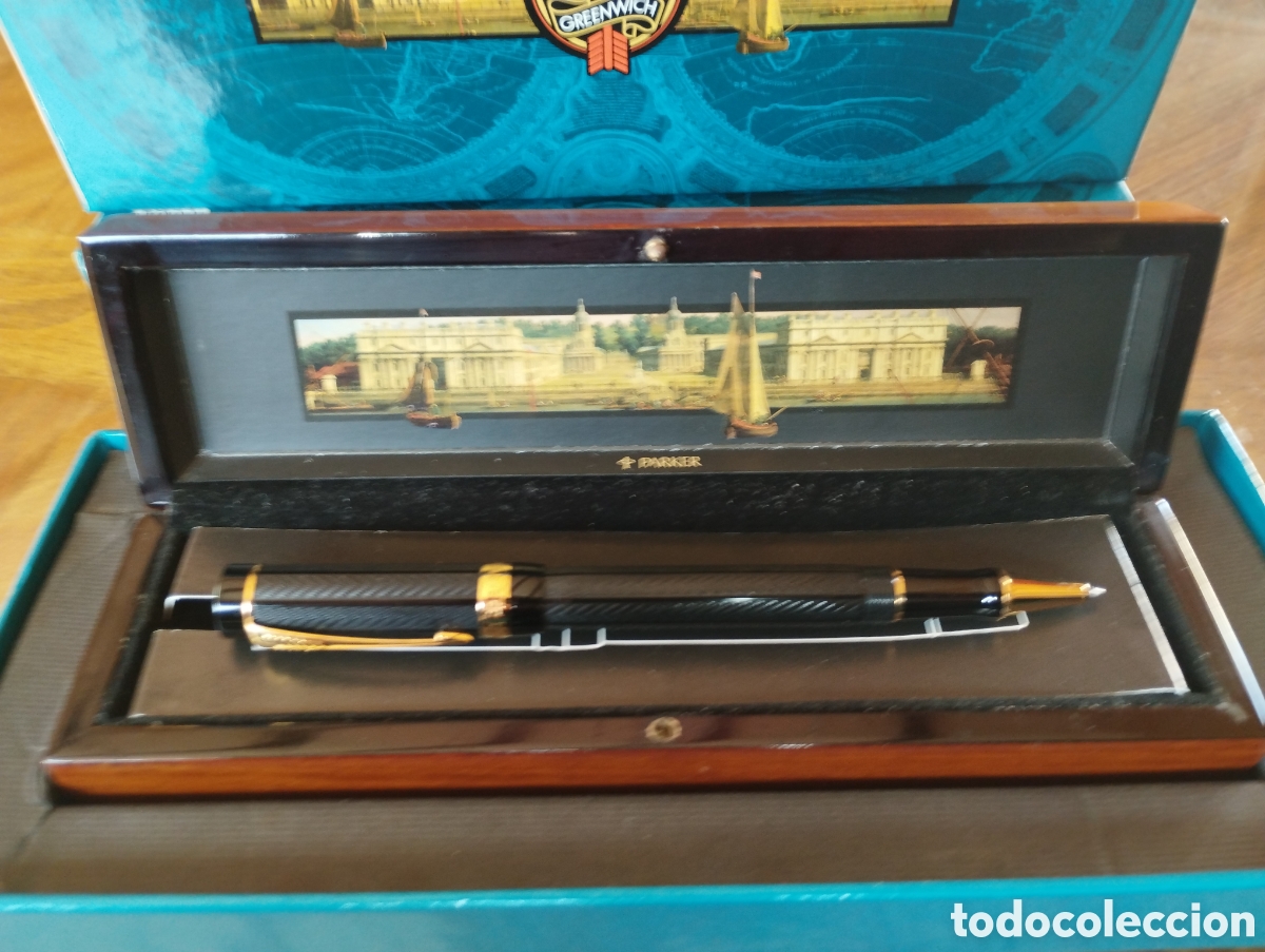 Bol&iacute;grafos antiguos: Roller Parker Duofold Greenwich - Foto 3