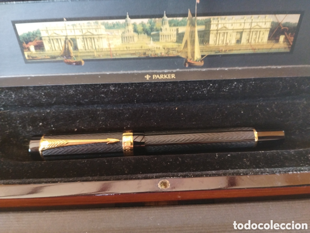 Bol&iacute;grafos antiguos: Roller Parker Duofold Greenwich - Foto 4