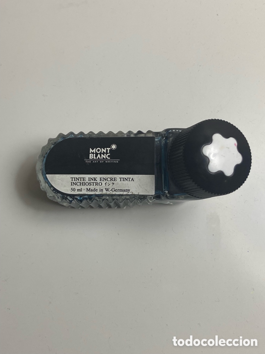 Bol&iacute;grafos antiguos: Pluma Montblanc con caja y tintero - Foto 8