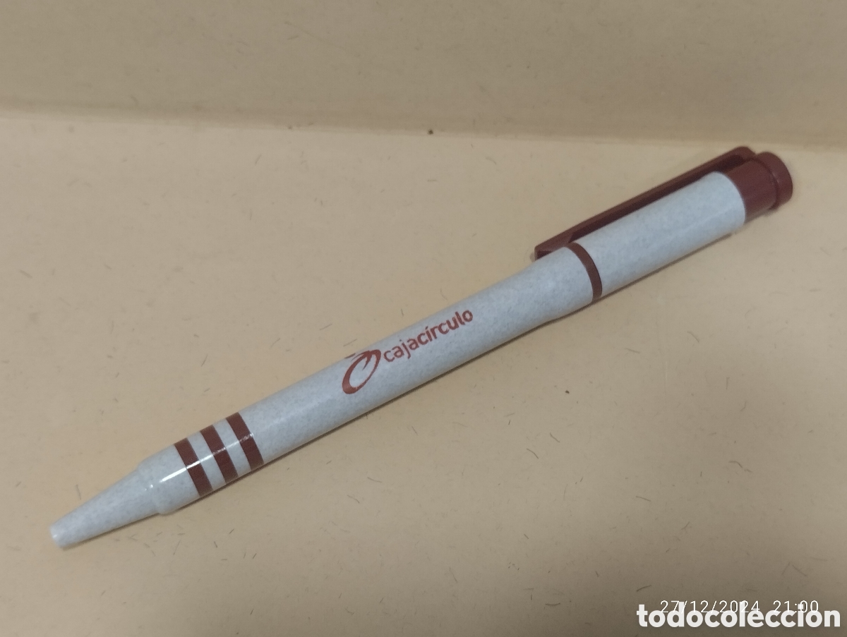 Bol&iacute;grafos antiguos: BOLIGRAFO PUBLICITARIO CAJACIRCULO - Foto 1