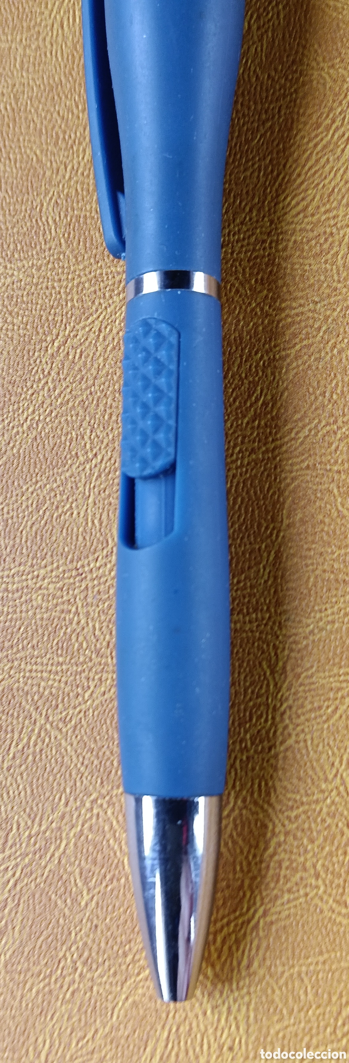 Bol&iacute;grafos antiguos: Roller con luz, azul oscuro , - Foto 2