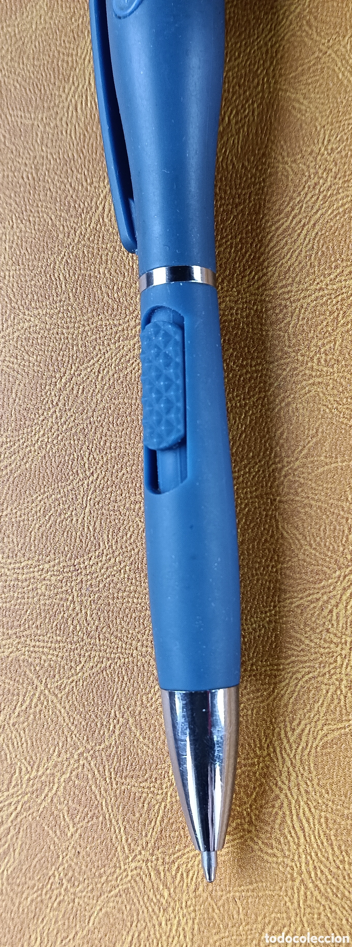 Bol&iacute;grafos antiguos: Roller con luz, azul oscuro , - Foto 3
