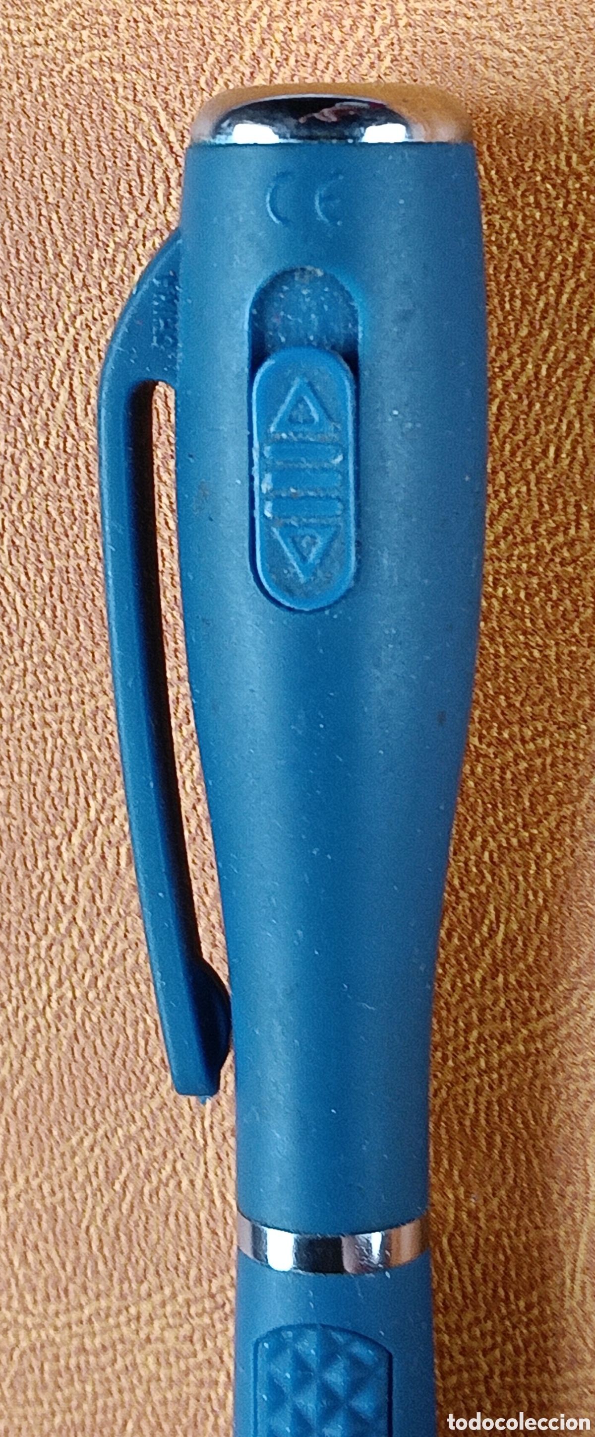 Bol&iacute;grafos antiguos: Roller con luz, azul oscuro , - Foto 4