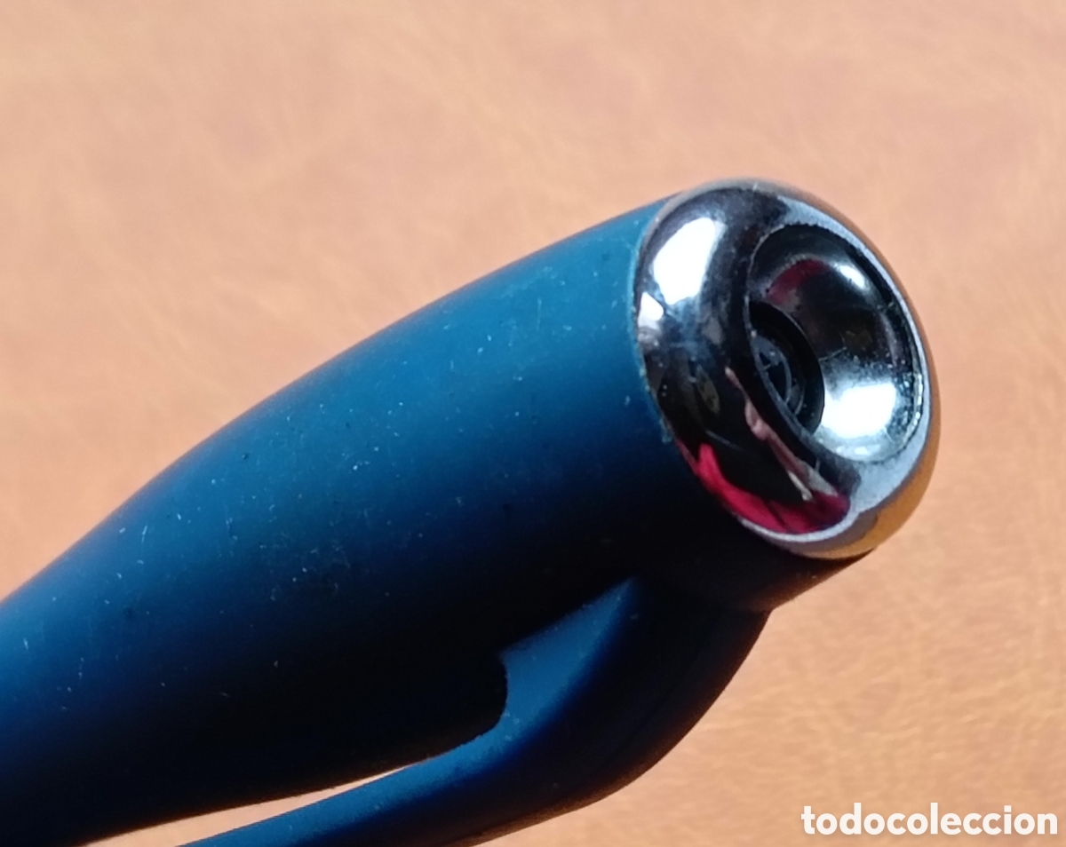 Bol&iacute;grafos antiguos: Roller con luz, azul oscuro , - Foto 7
