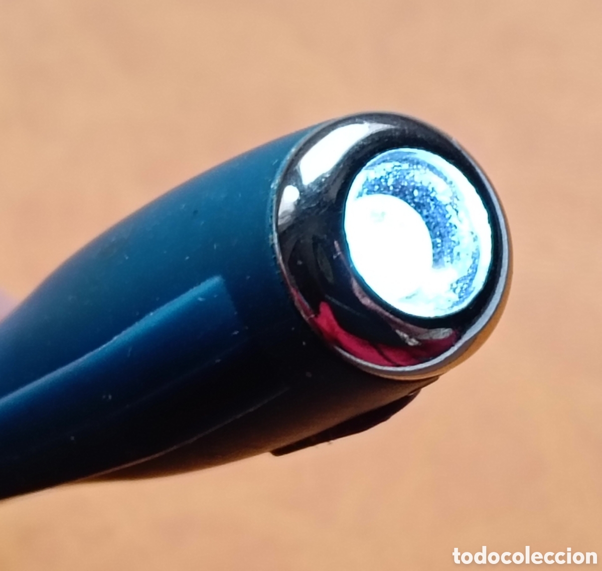 Bol&iacute;grafos antiguos: Roller con luz, azul oscuro , - Foto 8